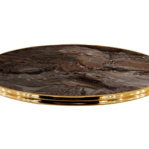 Plateau de table Rond Stratifié Moulé Cerclé